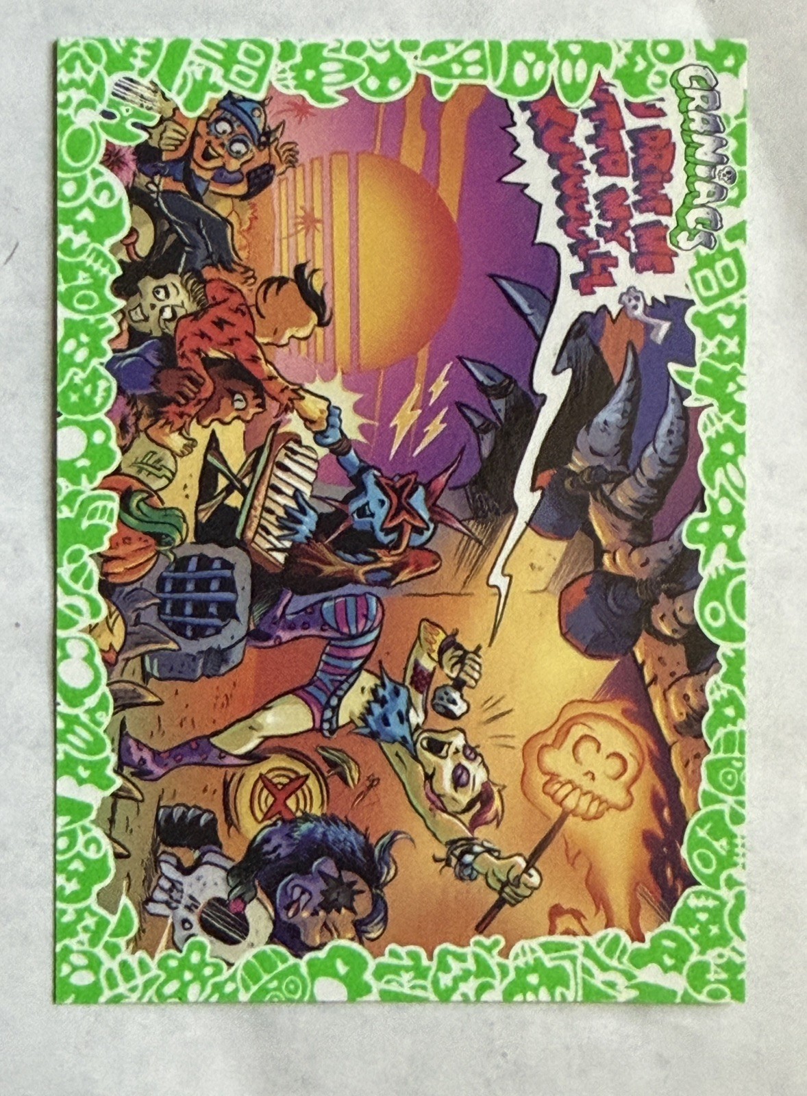 Green Glo 2026 craniacs series 3 Issue 2 Comic Book Panel  2 Out Of 5 #94