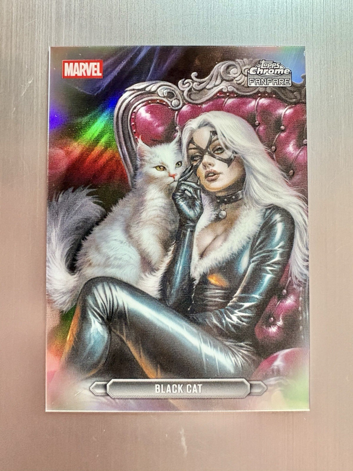 Black Cat 2026 Topps Chrome Marvel Comics Fanfare SP Refractor #FF-03