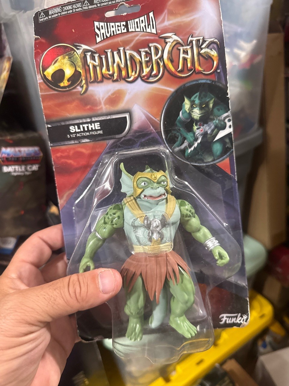 Funko Savage World ThunderCats Slithe 5.5" Action Figure Wave 1 Sealed Card Wear