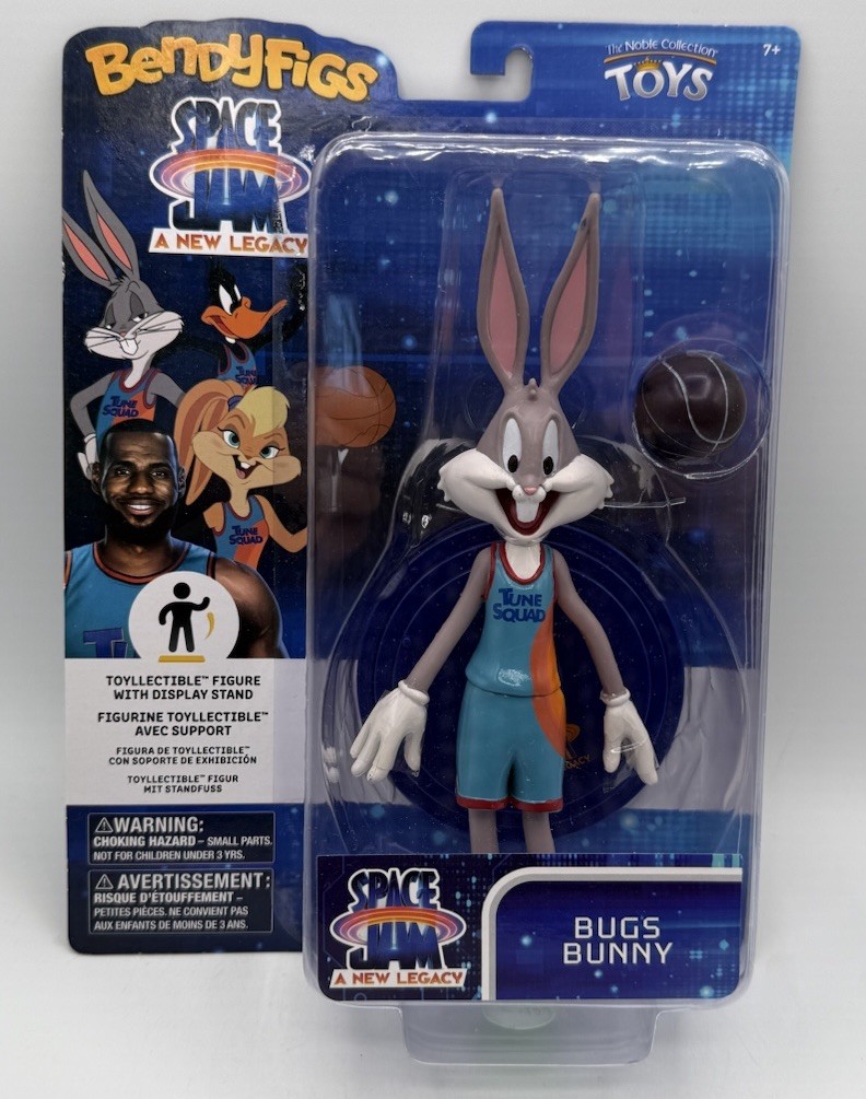 Bendyfigs Space Jam: A New Legacy Bugs Bunny Action Figure New