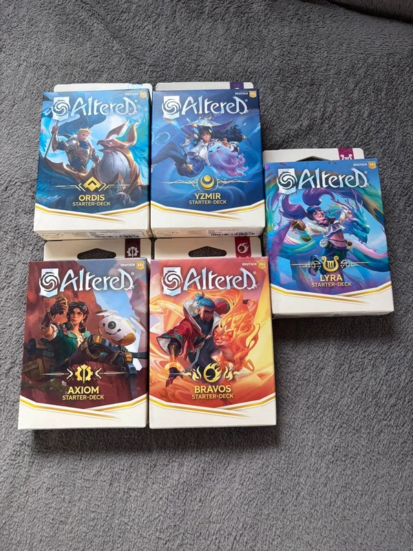 5 Altered Starter-Decks deutsch neu