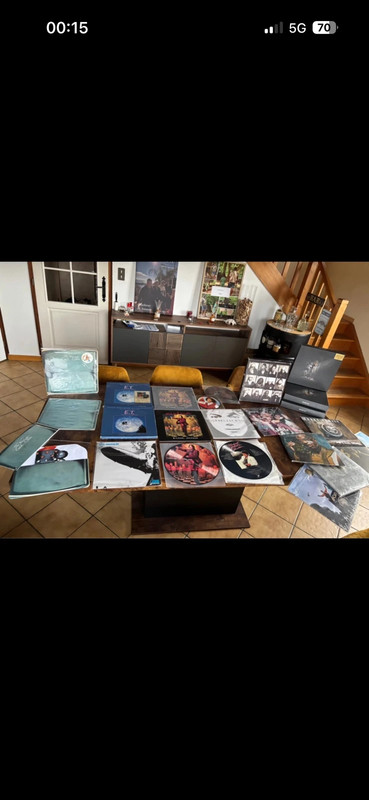 Vinyle lot Jul Michael Jackson led zep bob Marley werenoi ff