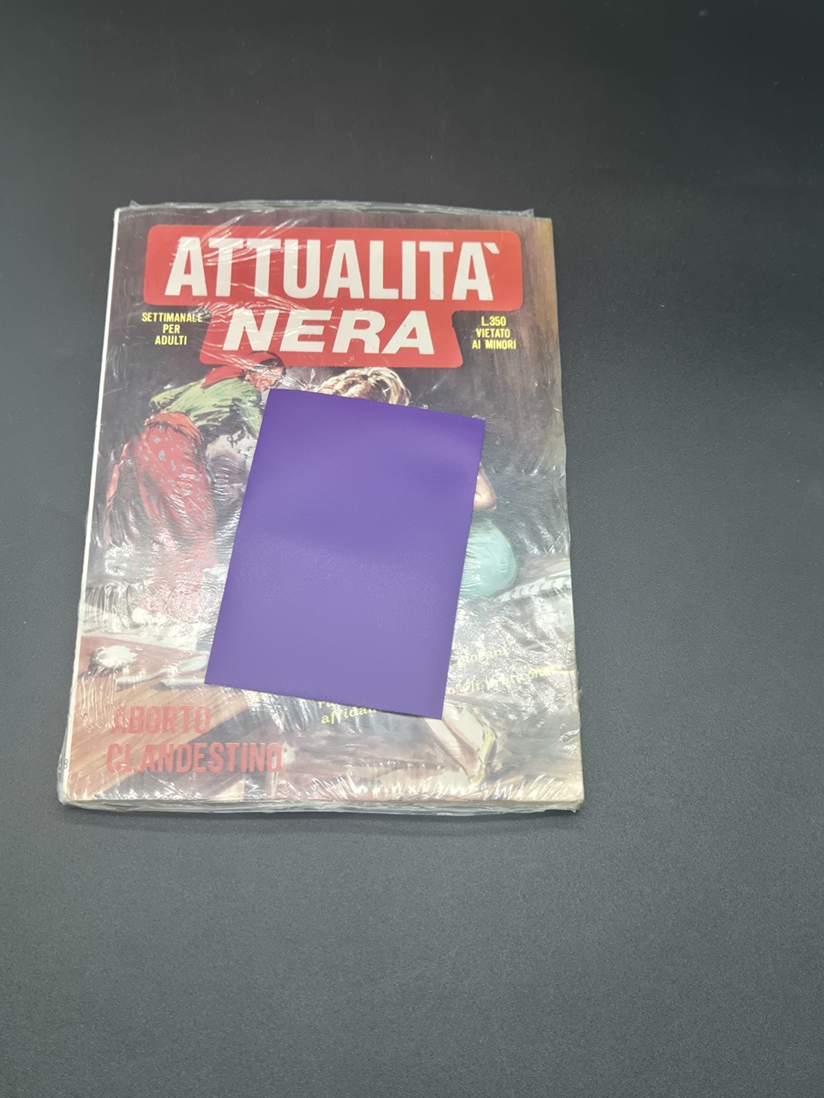 FUMETTO ATTUALITA NERA  BLISTERATO SIGILLATO GEIS N 14 OTTIMO
