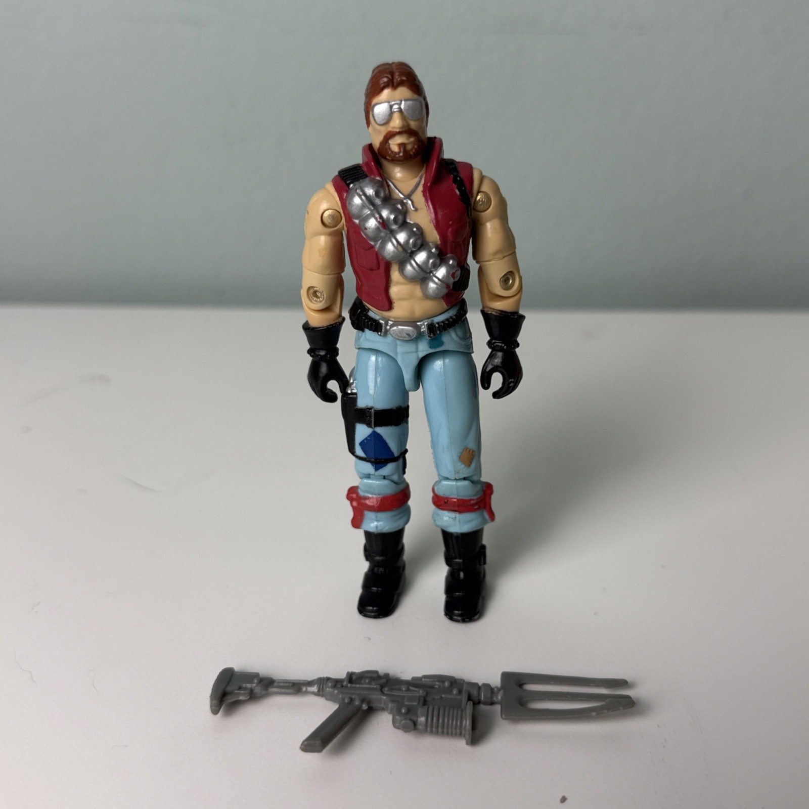 Figurina Dreadnok Gi Joe Cobra 3,75" Monkeywrench v1 1986 completa