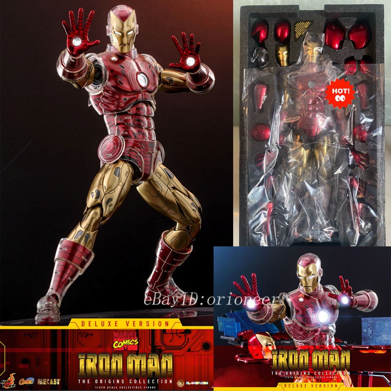 HotToys CMS08D38 Iron Man Diecast 1/6 action figure modello 12" versione Deluxe