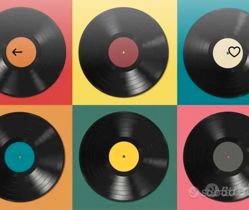 Dischi vinile per uso artistico 