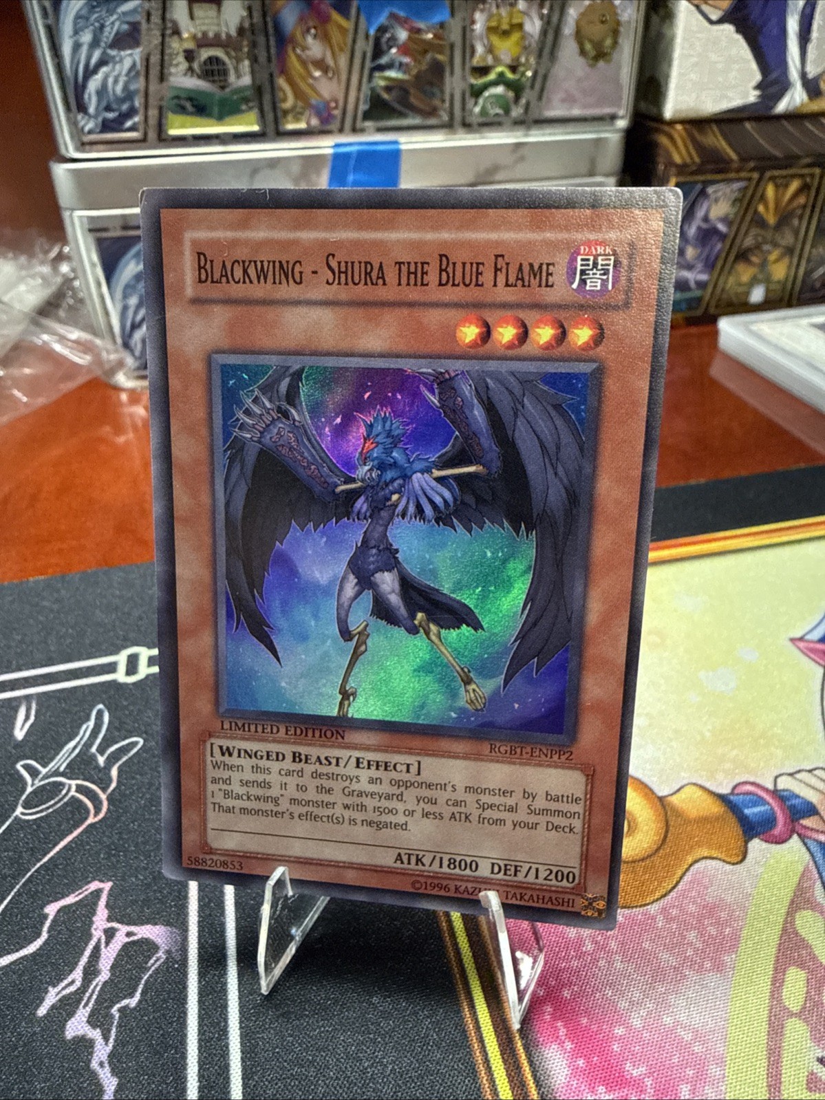 Yu-Gi-Oh Ala Nera Shura la Fiamma Blu Super Rara Edizione Limitata RGBT-ENPP2 MP