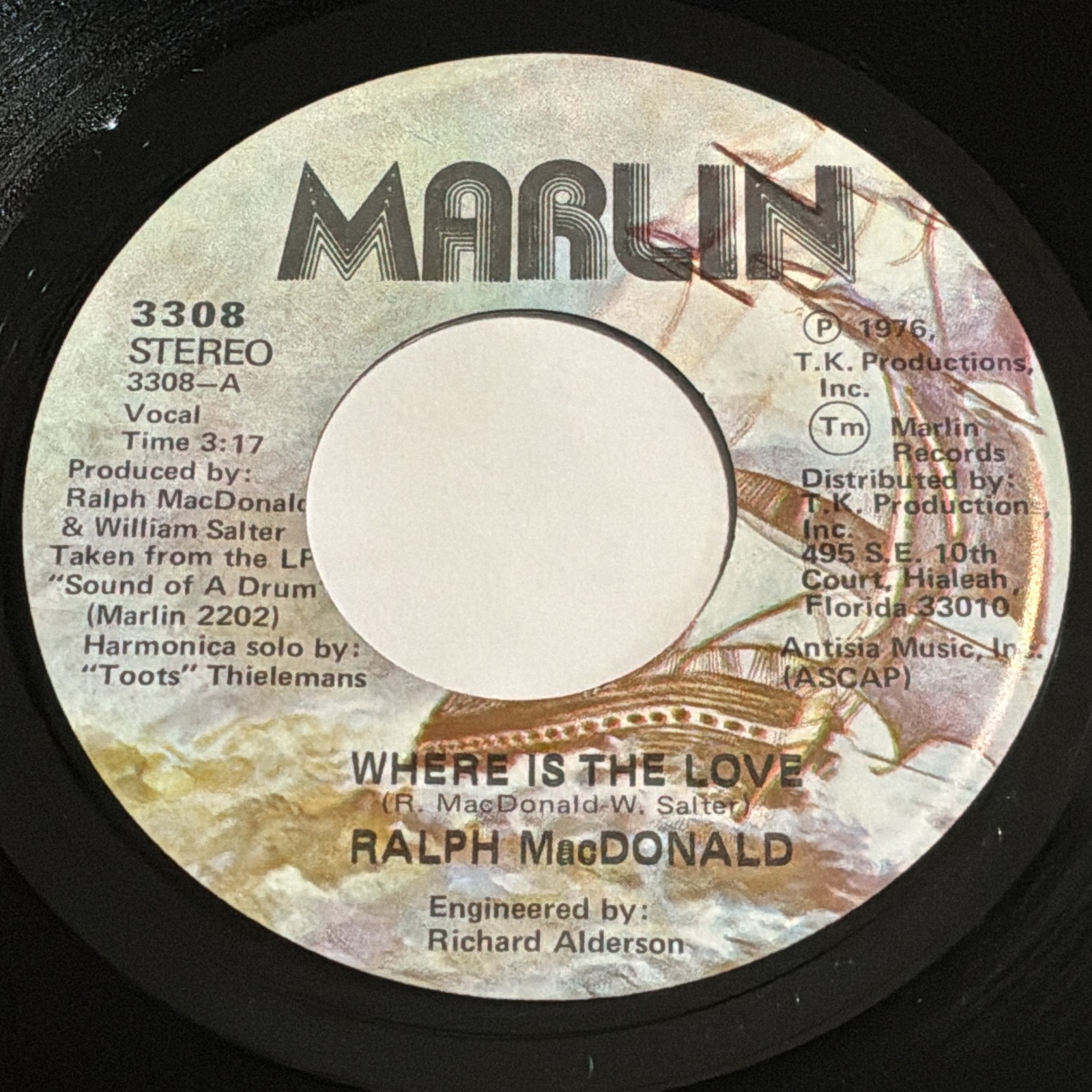 Ralph MacDonald: Where Is The Love / Calypso Breakdown 45 - Marlin - Soul Funk