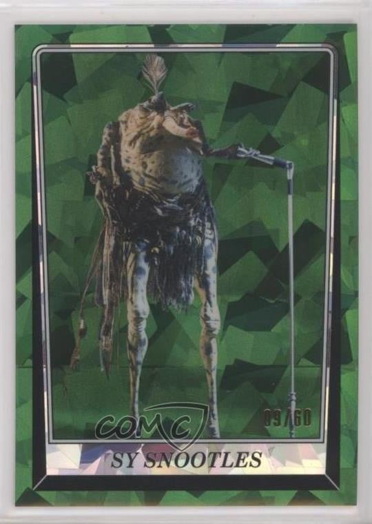2023 Topps Chrome Sapphire Star Wars ROTJ verde 9/60 Sy Snootles #22 0m4r