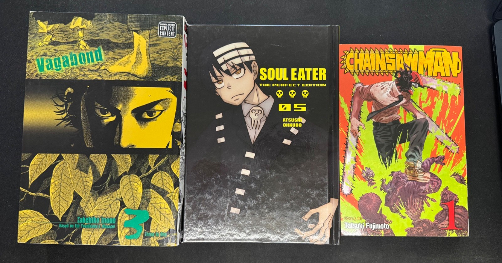 Lotto Manga Vagabond Vizbig 3 Soul Eater Edizione Perfetta 5 Motosega Uomo 1 Inglese