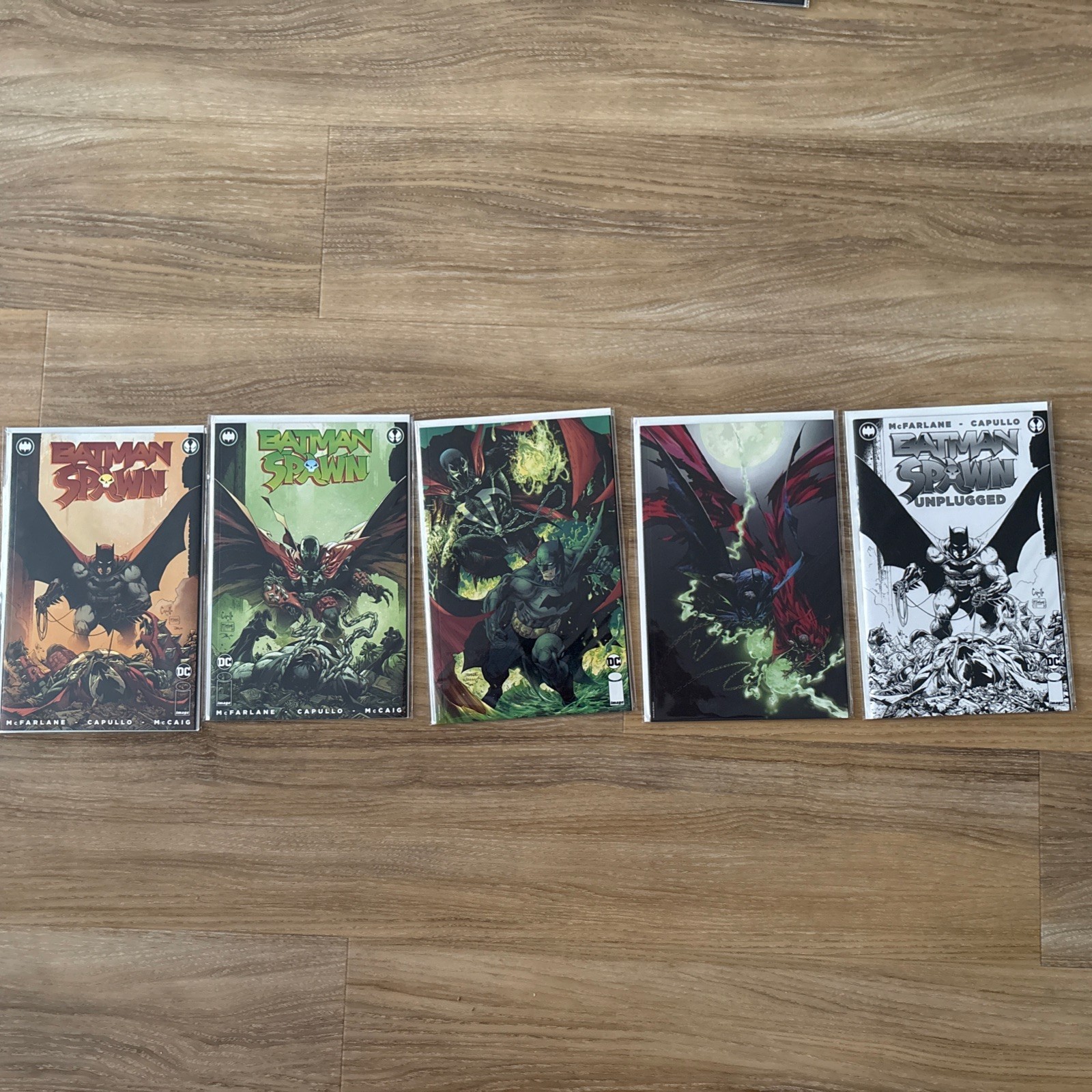 Batman Spawn Variant lotto di 5 fumetti immagine fumetti lotto set funzionanti quasi nuovi