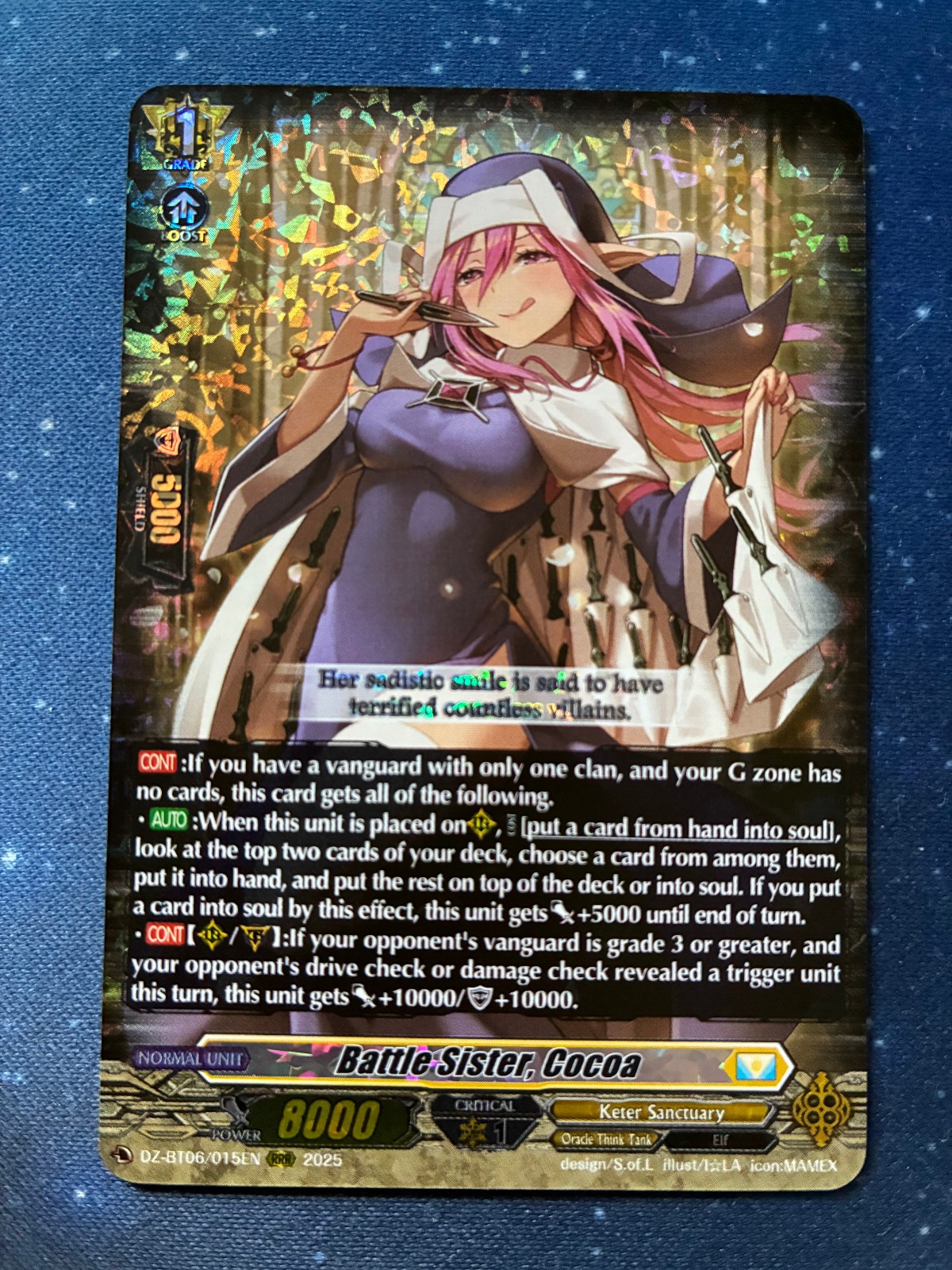 Cardfight!! Vanguard Battle Sister Cocoa RRR DZ-BT06/015EN Keter Sanctuary EN
