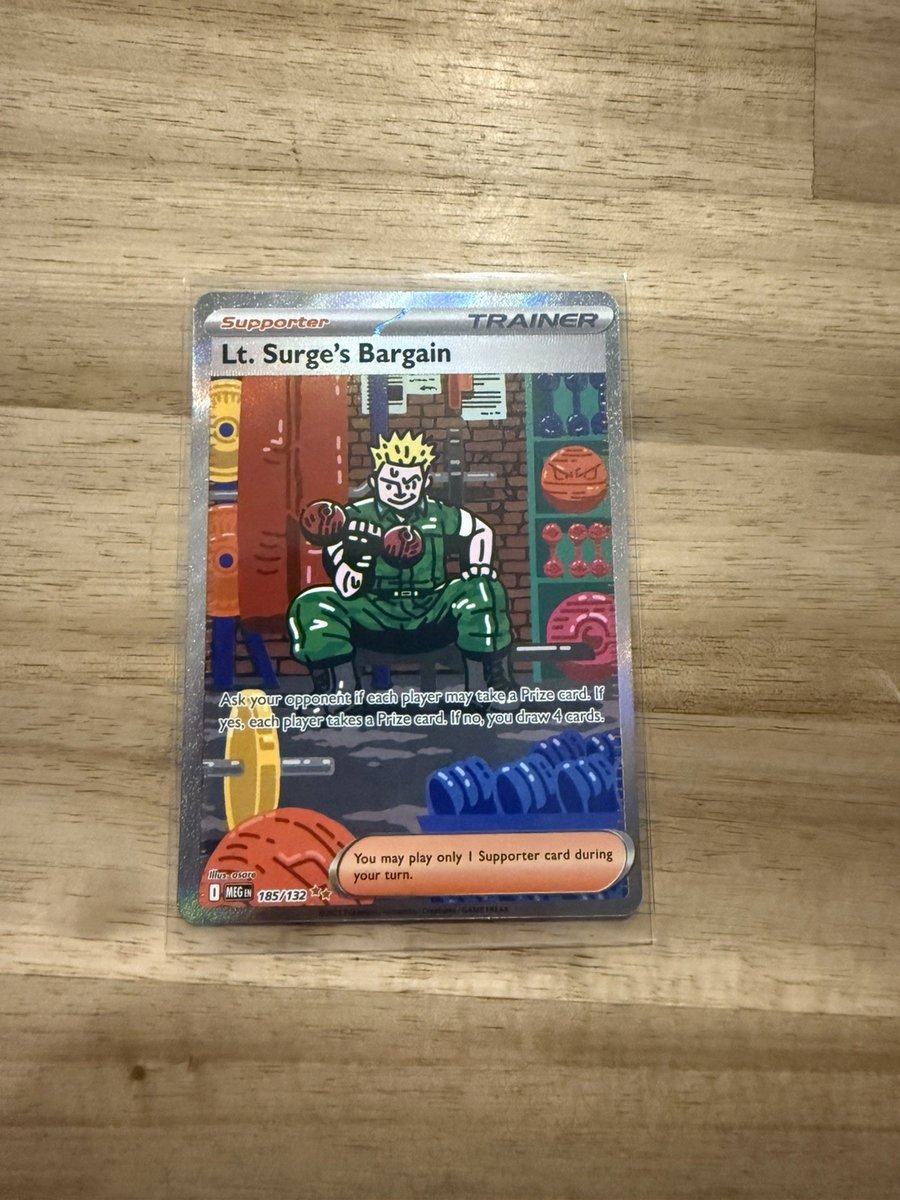 Lt. Surge's Bargain - 185/132 - Pokemon Mega Evolution Special Illustration NM
