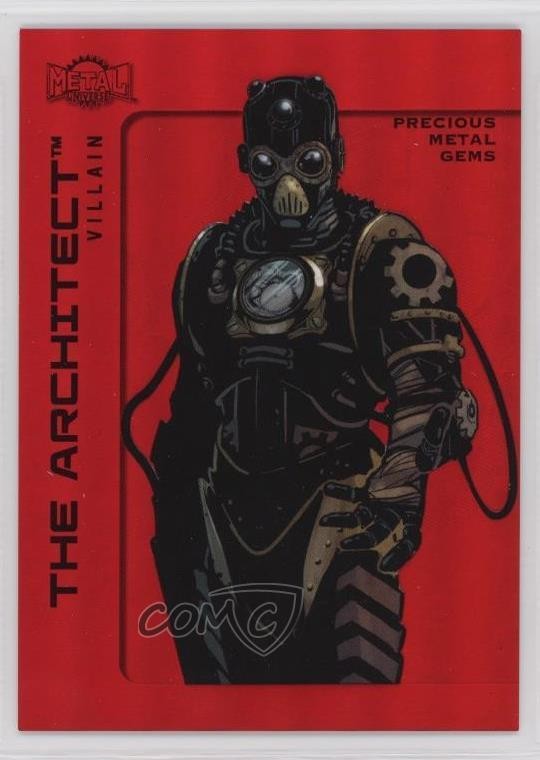 2025 Skybox Metal Universe Batman Alta Serie PMG Rosso 53/100 L'Architetto 1v6i