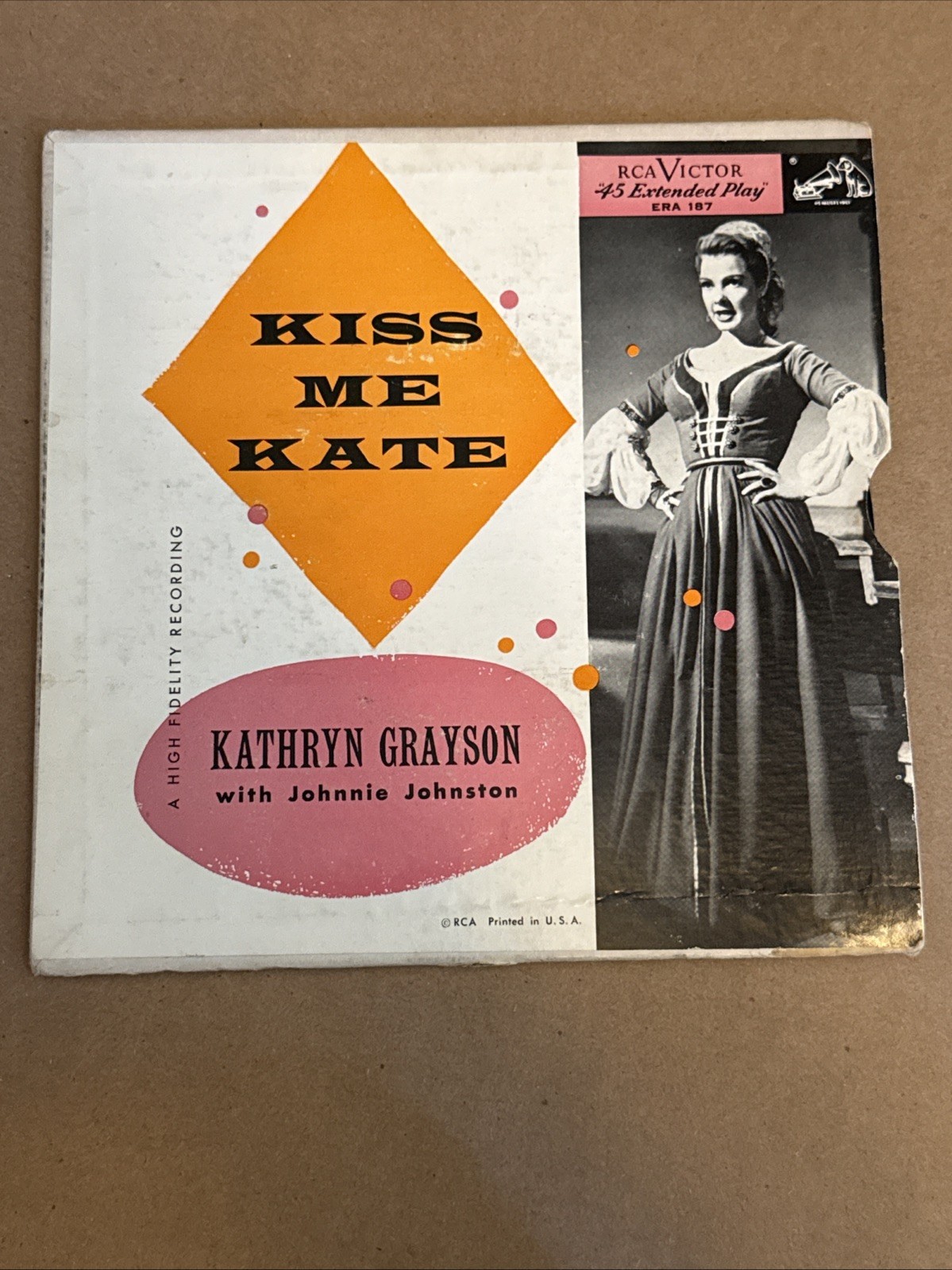 KATHRYN GRAYSON Kiss Me Kate RCA Victor Vinyl - 7" - 45 RPM 1953