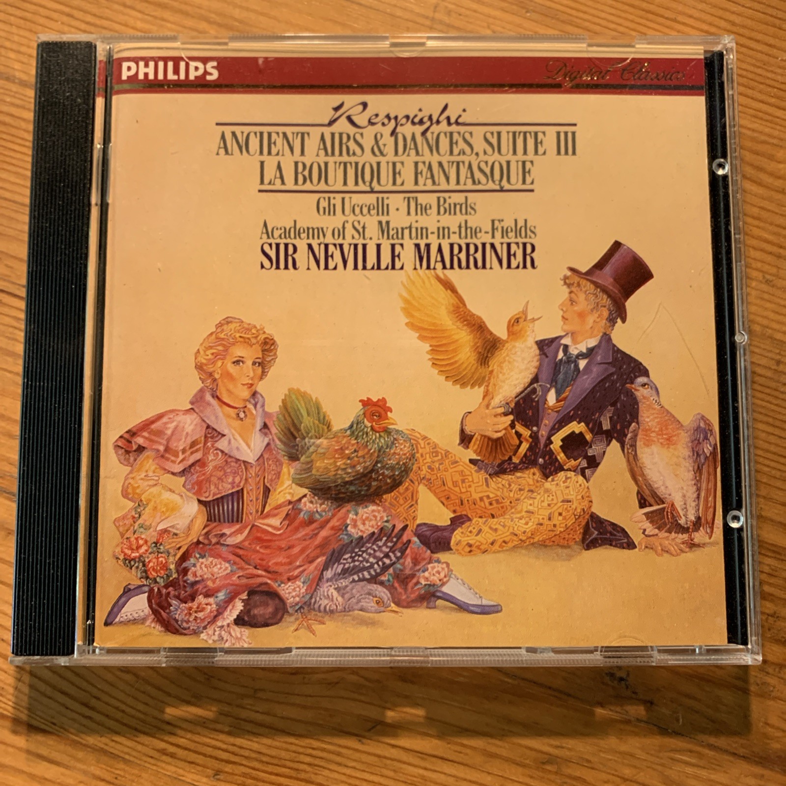 MARRINER-RESPIGHI:ANCIENT AIRS & DANCES, THE BIRDS/ORIG PHILIPS DIG LIKE NEW CD
