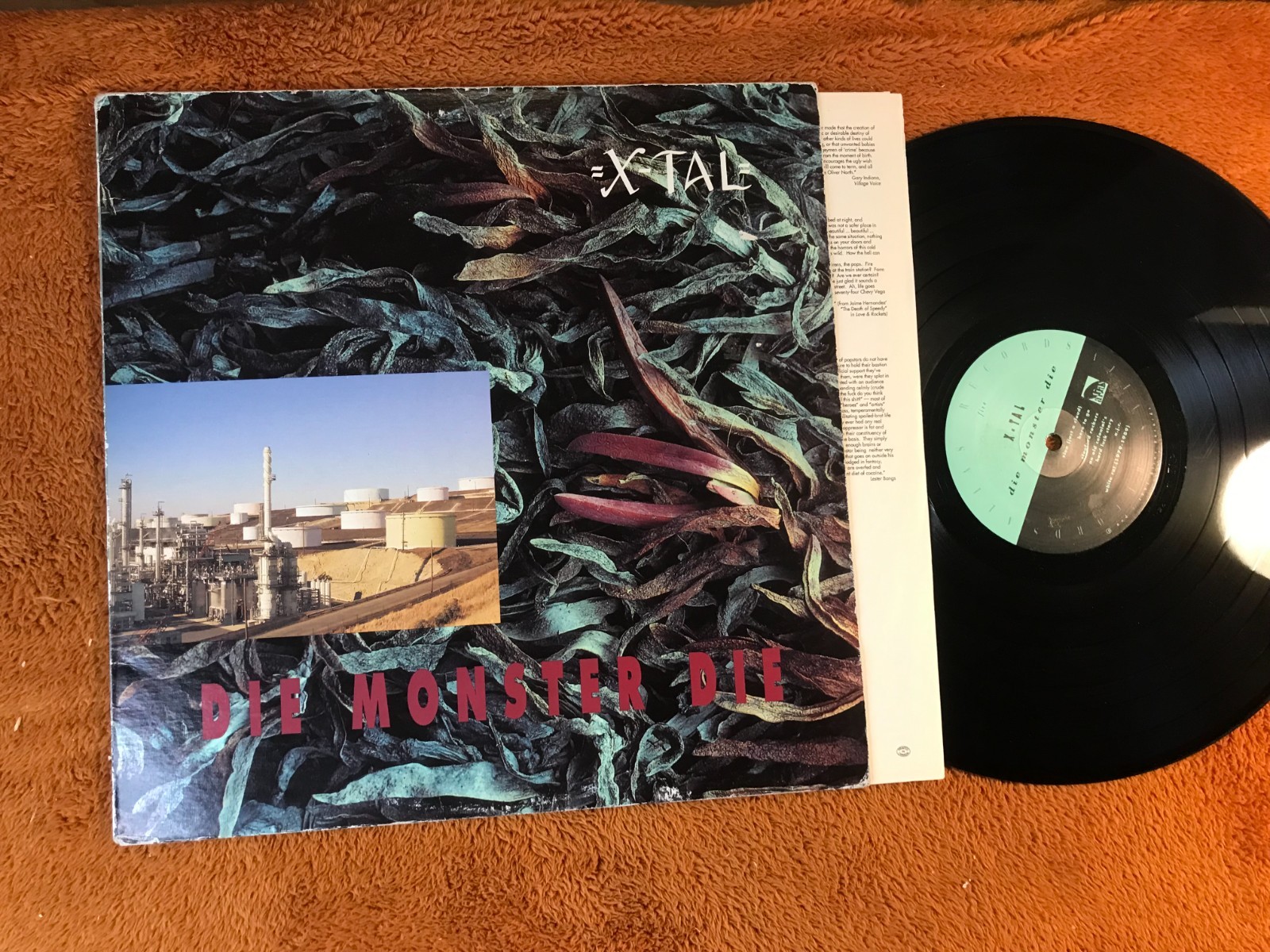 X-TAL Die Monster Die LP 1991 Alias A012 Vinyl SF Indie Rock Xtal original album