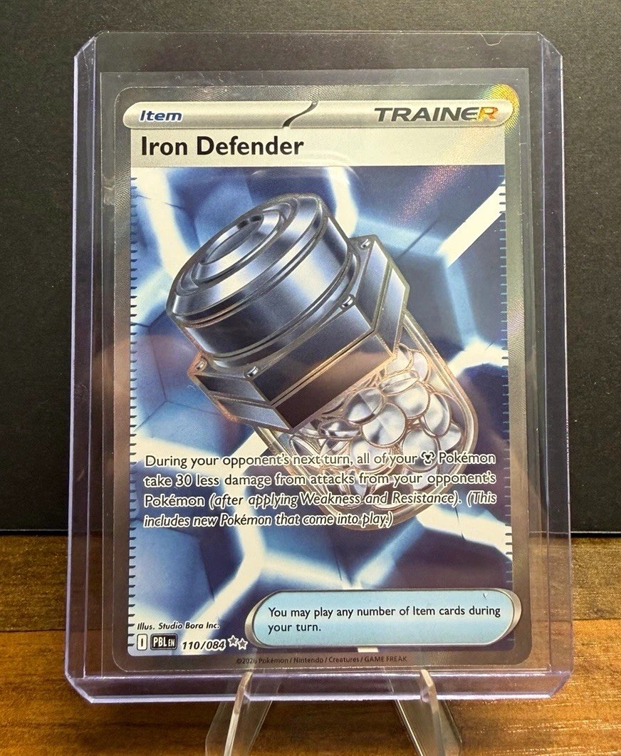 Pokemon TCG Iron Defender Platinum 110/84 Allenatore-Articolo Passo Nero