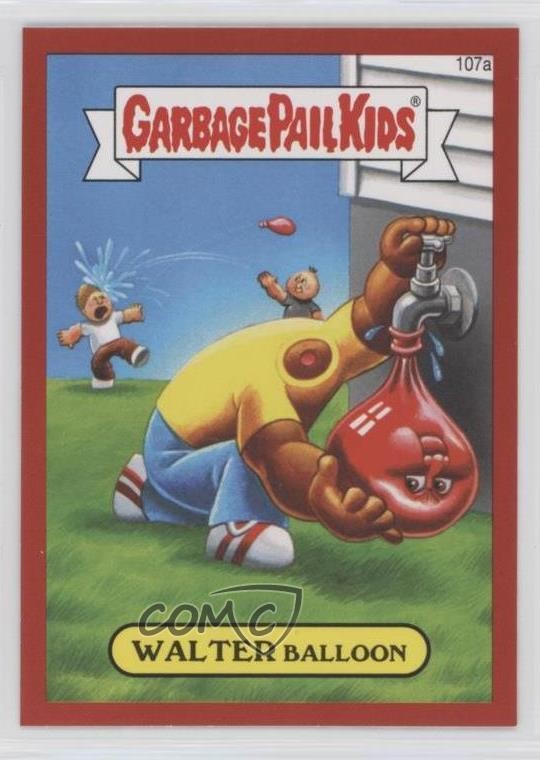 Palloncino Walter 2014 Topps Garbage Pail Kids serie 2 rosso metallizzato #107a 1md