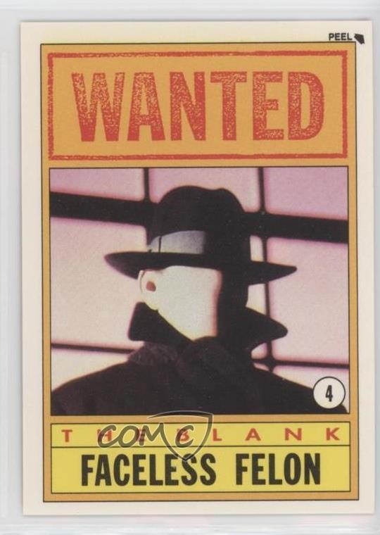 Adesivi Topps Dick Tracy 1990 The Blank #4 oi7