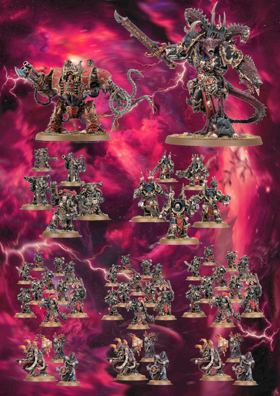 Warhammer 40k Chaos marine army