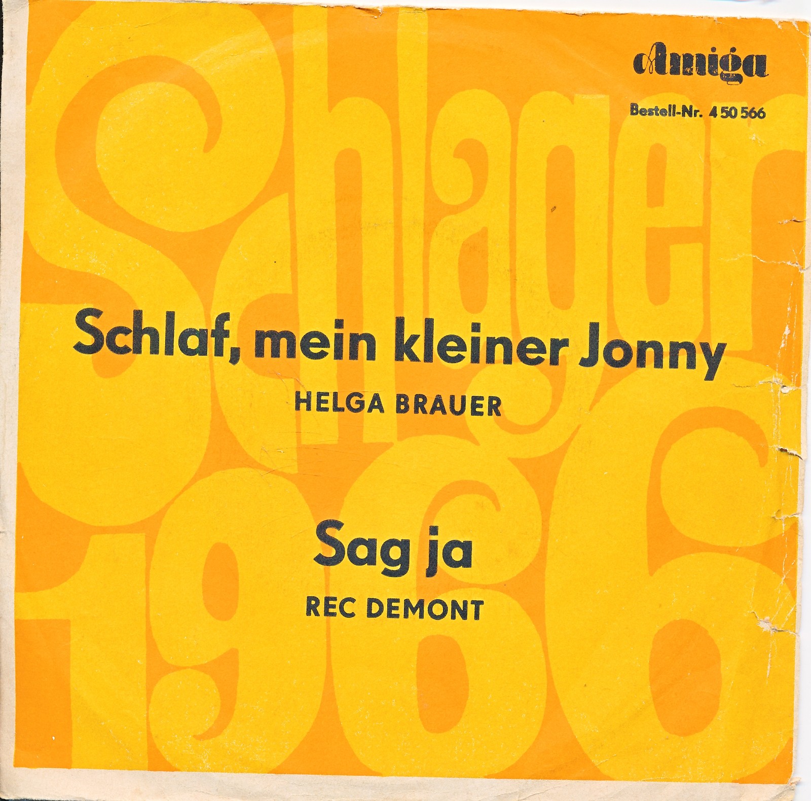 Schlaf, mein kleiner Jonny - Helga Brauer - Amiga - Single 7" Vinyl 255/24