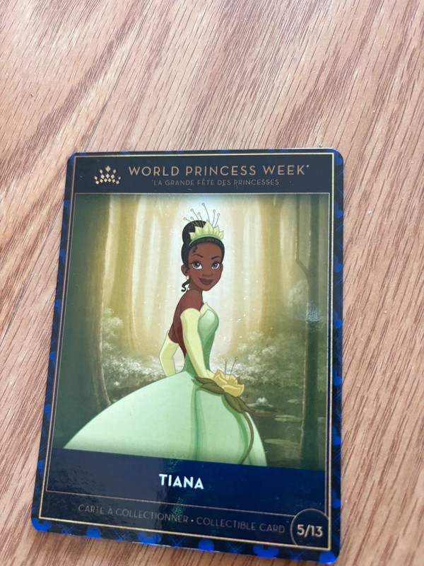 Tarjeta princesas disney tiana disneyland paris
