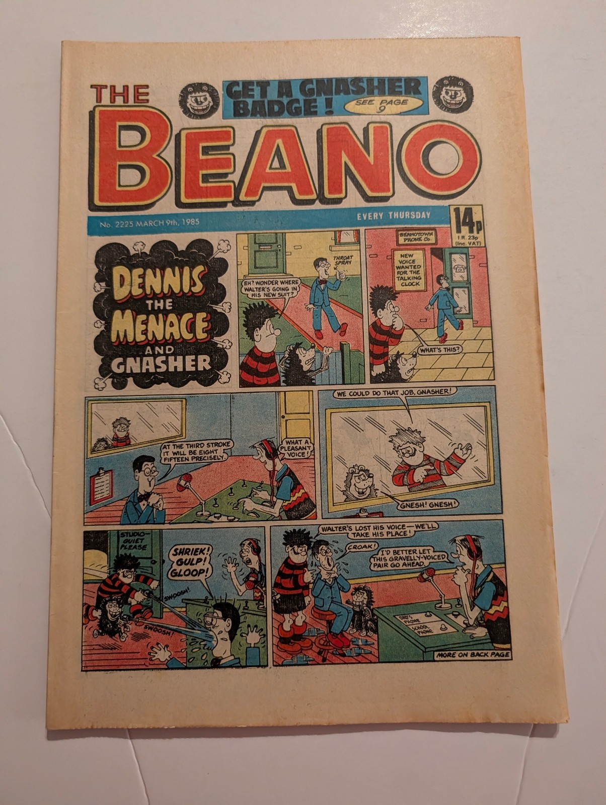 Beano Comic No 2225, March 9th 1985.