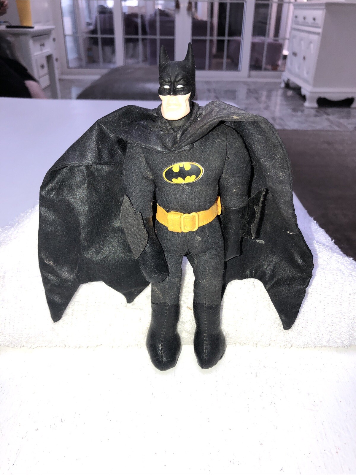 Figurina Vintage 1989 Applausi Batman 8" Peluche Morbido DC Comics