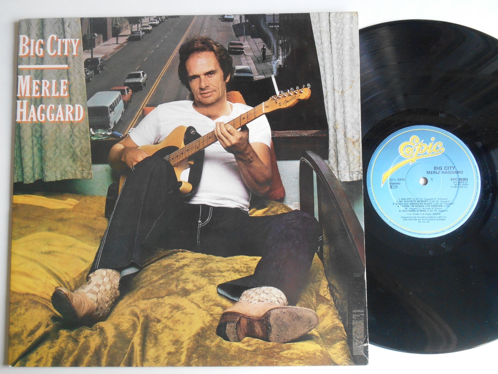 MERLE HAGGARD Big City - EX/VG+ Condition Epic LP (1981)