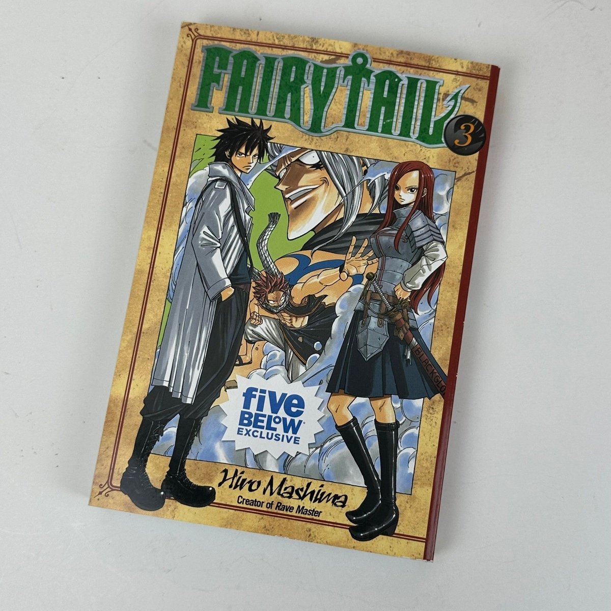 Fairy Tail Vol 3 Manga Hiro Mashima Five Below Edizione Esclusiva Kodansha Comics