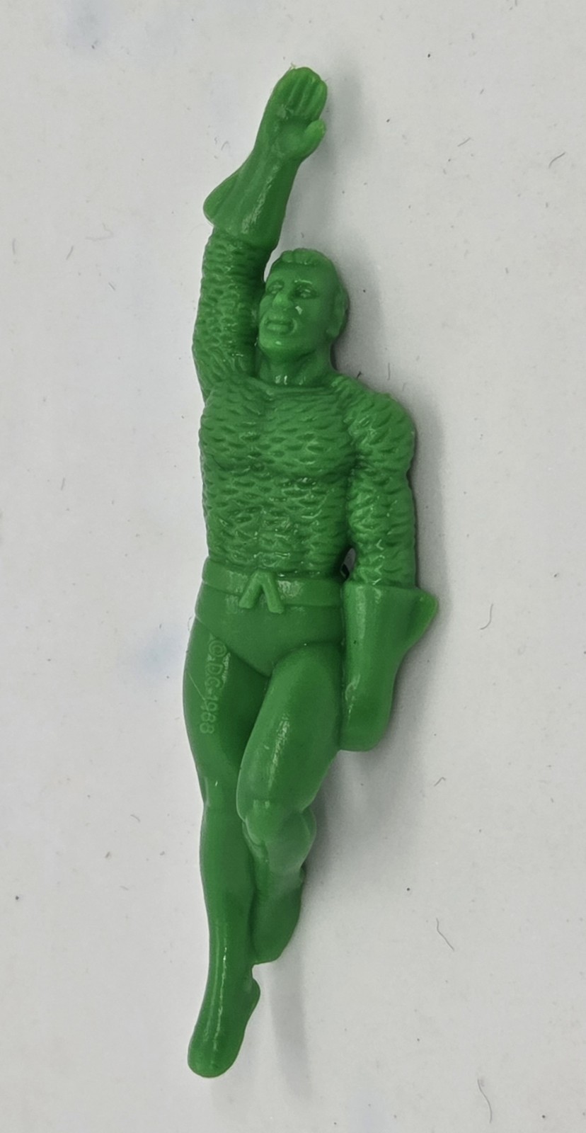 Vintage 1988 DC Comics Aquaman Green Miniature Toy Figurine 4" prize toy