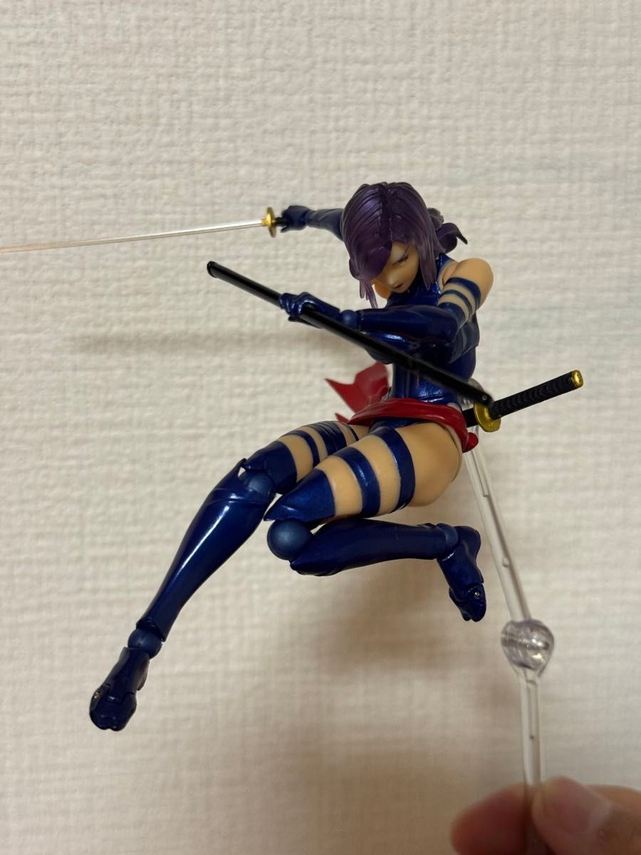 Amazing Yamaguchi Marvel Psylocke Action Figure with Customized Modified Hair