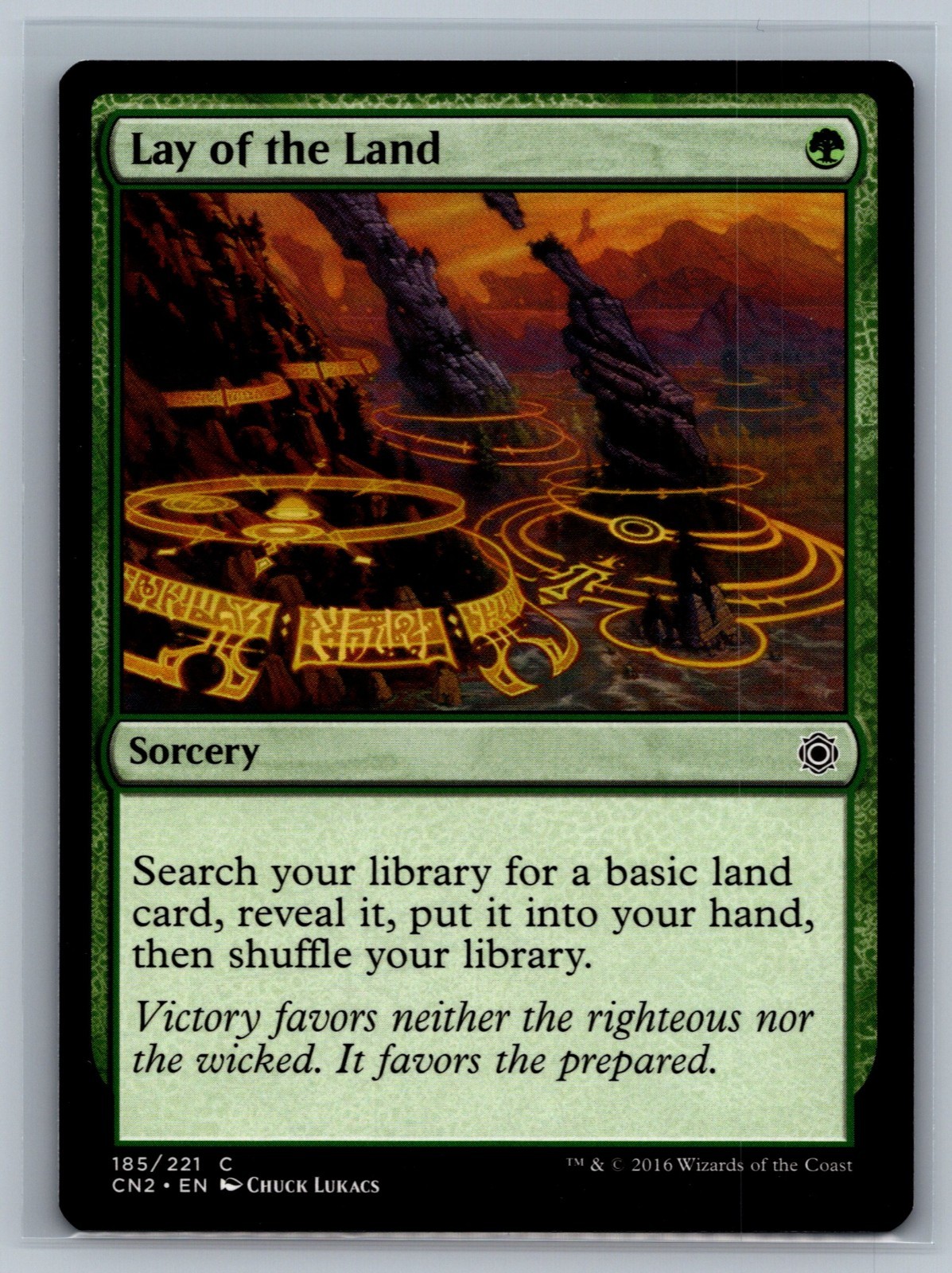 MTG Conspiracy: Take the Crown 4x Lay of the Land #185/221 TCG CCG Playset