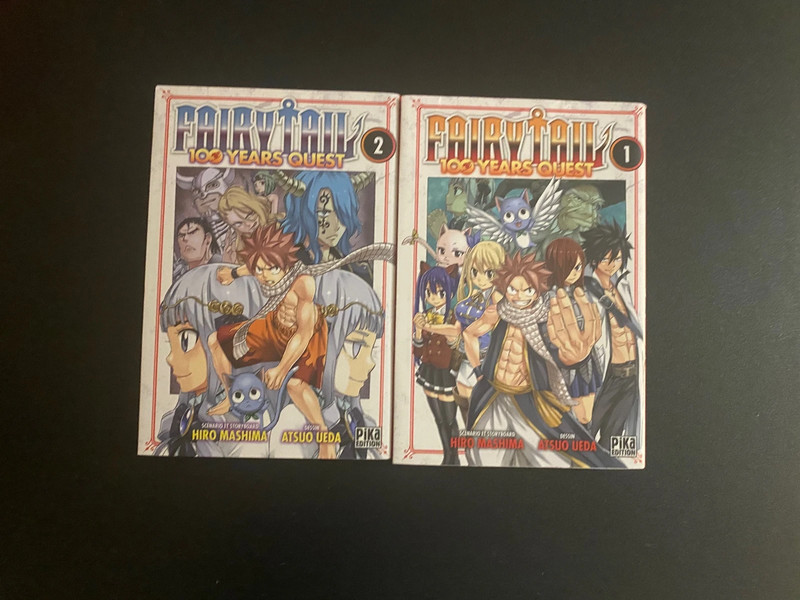 Tome 1 et 2 du manga Fairy Tail (100 years quest)