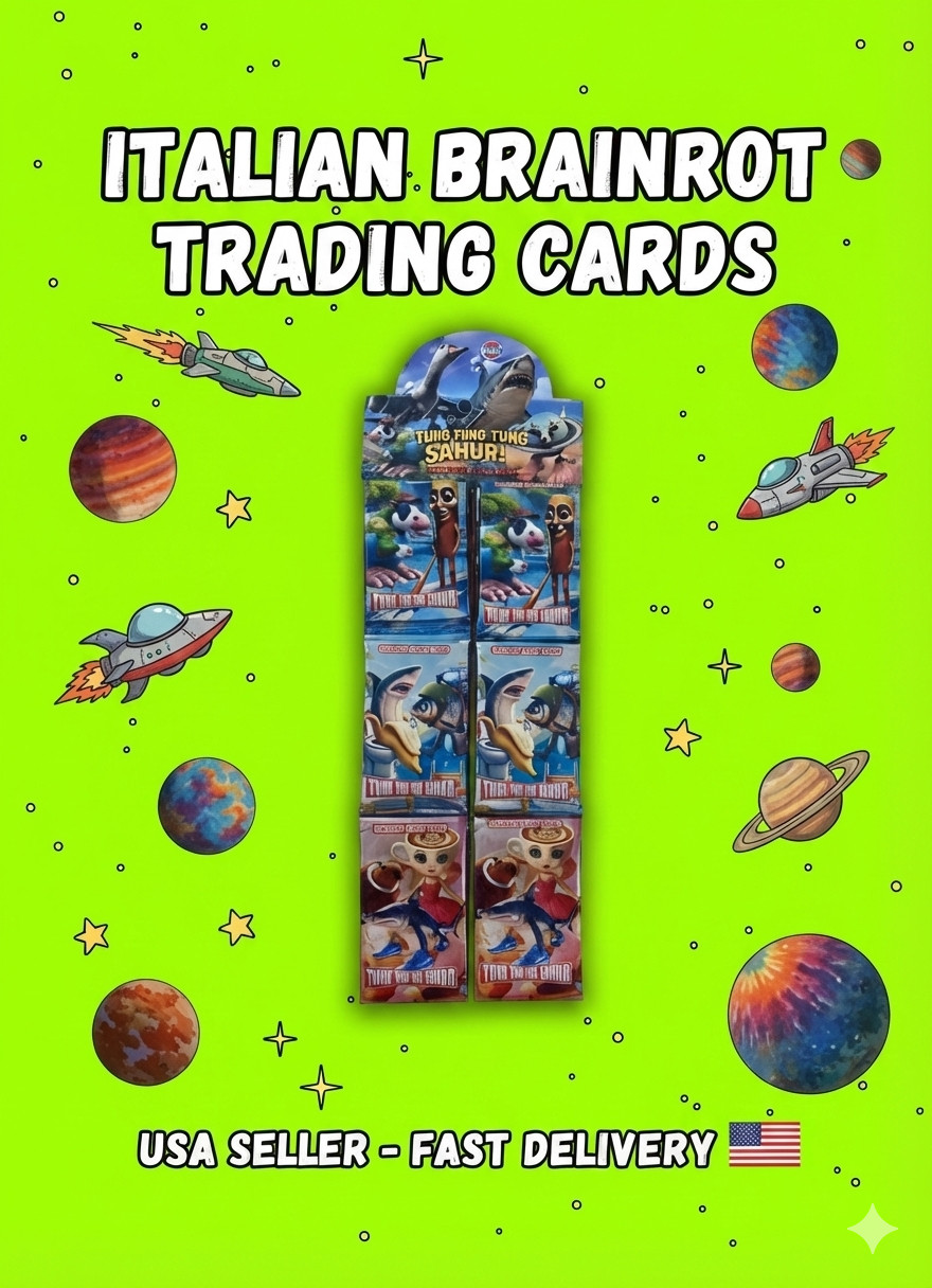 VENDITORE USA Italian Brain Rot BRAINROT (24 CONFEZIONI, 192 carte) + ORO Booster TCG