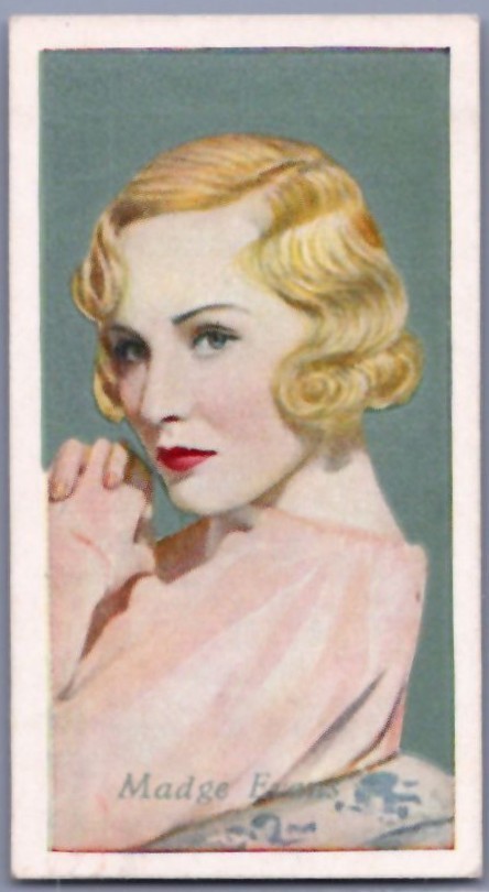 1934 Godfrey Phillips Film Favourites - Madge Evans #14 - *EX*