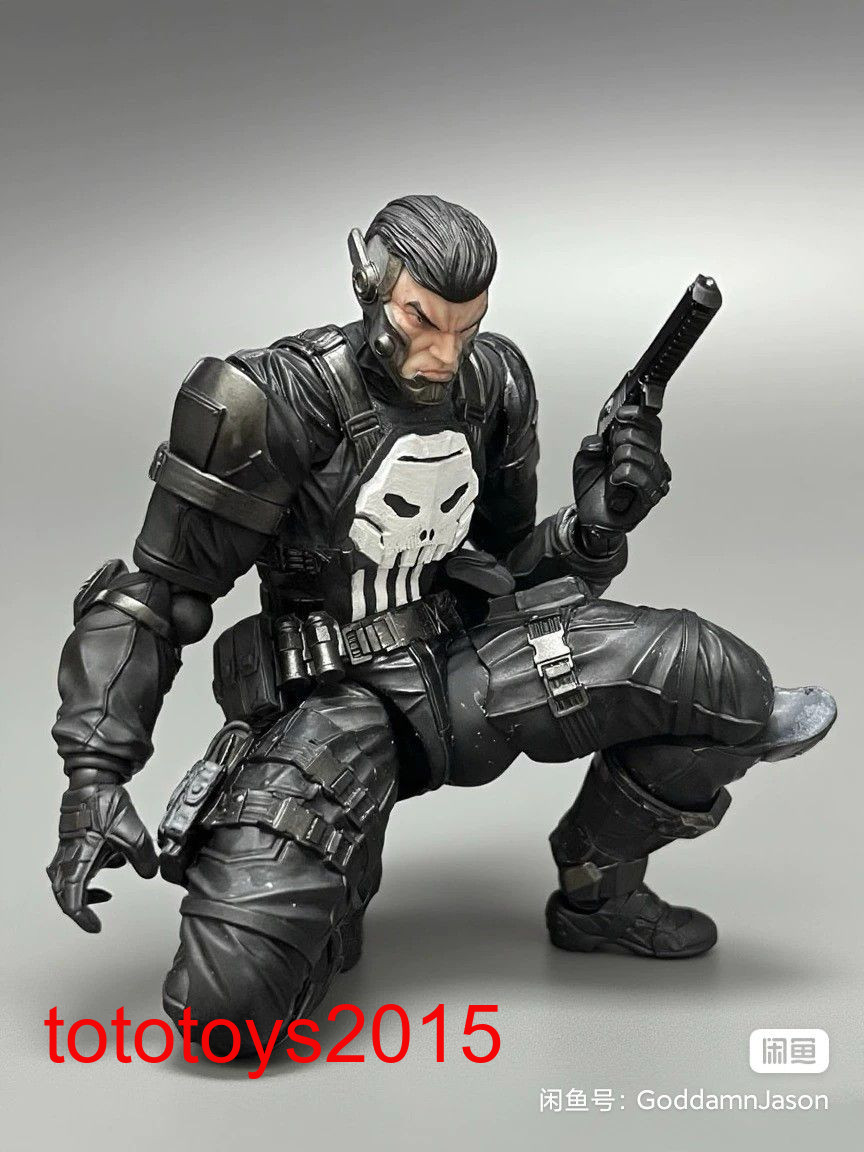 1:6 1:12 1:18 Punitore Testa di Frank Scultura per 12" 6" 3,75" Figura Maschio Corpo Giocattolo