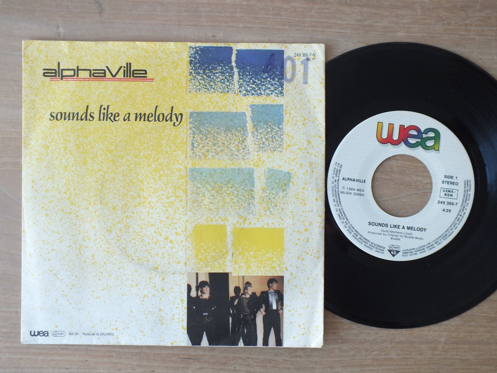 Alphaville - Sounds Like A Melody    7" Single  Vinyl  mint-