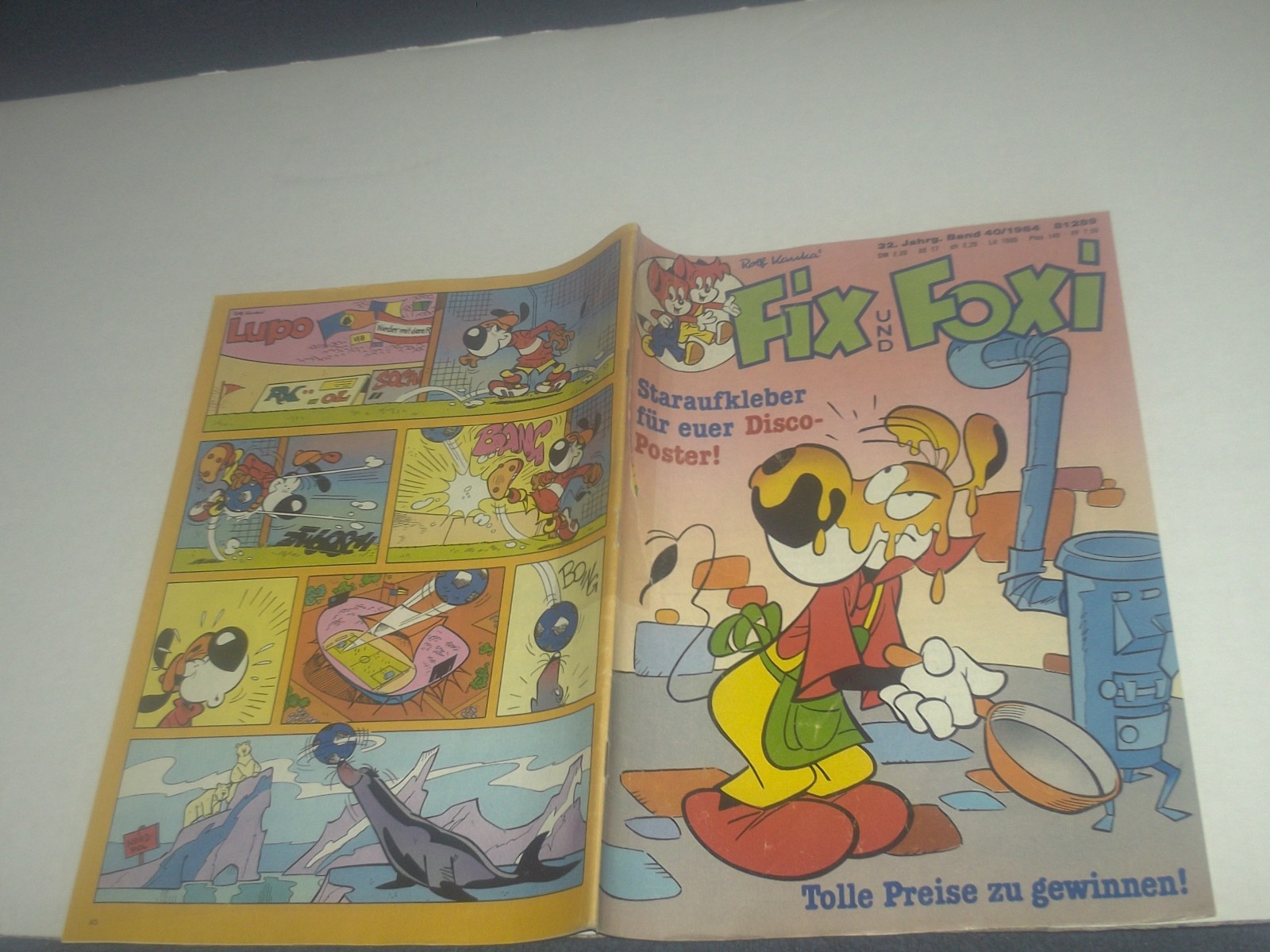 FIX E FOXI FUMETTO QUADERNO 32° ANNO VOLUME N.40/1984 CON PAGINA PUBBLICITARIA STAR WARS