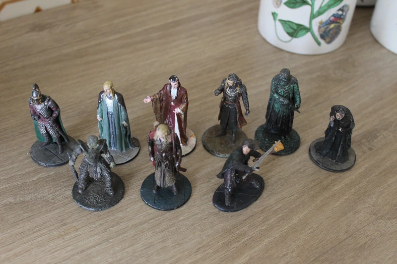 9 figurines vintage Seigneur des Anneaux