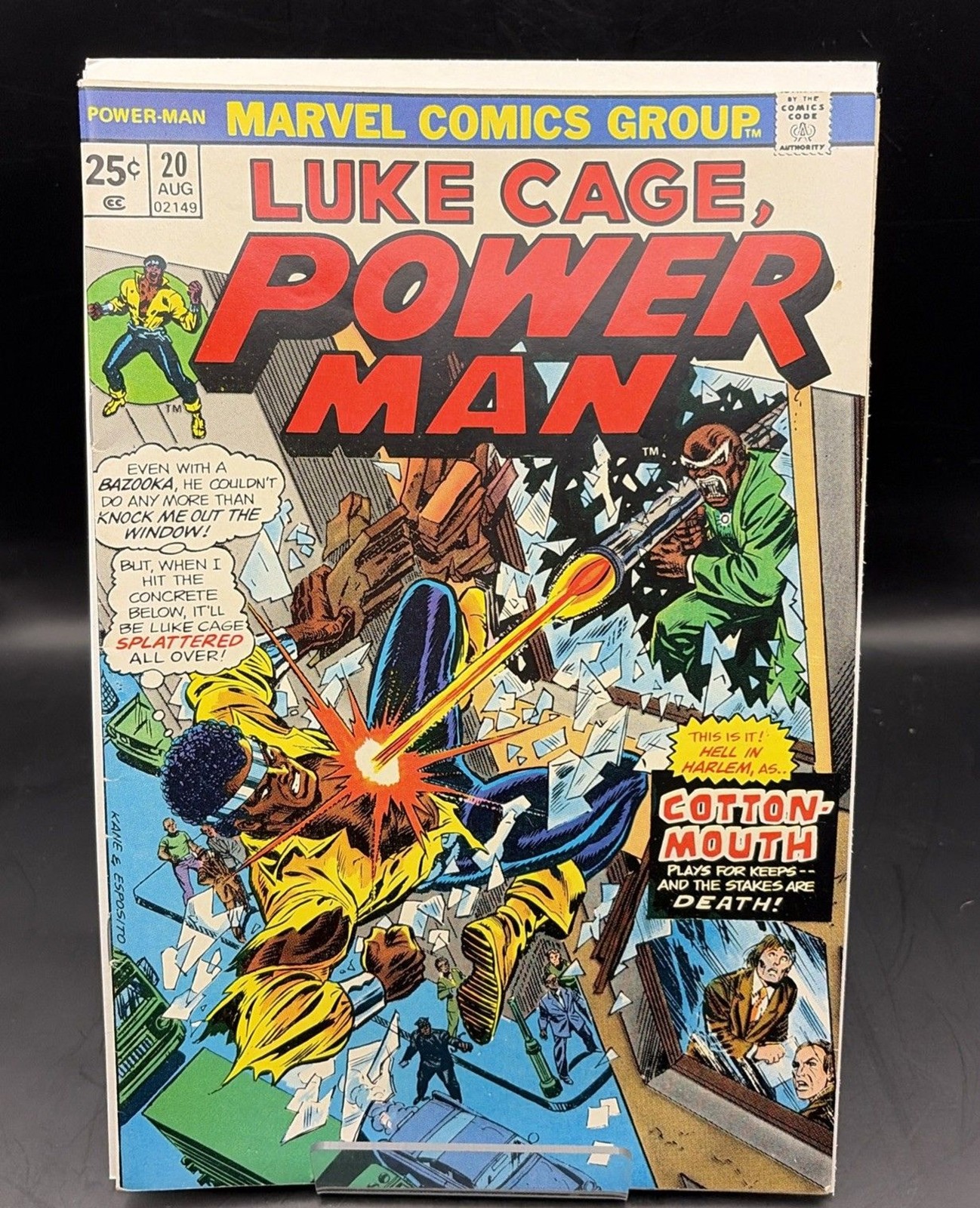 LUKE CAGE POWER MAN #20 VF 8.0 LEN WEIN/GEORGE TUSKA COTTONMOUTH APPEARANCE