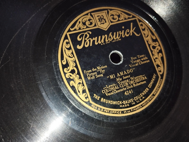 Disco de pizarra antiguo