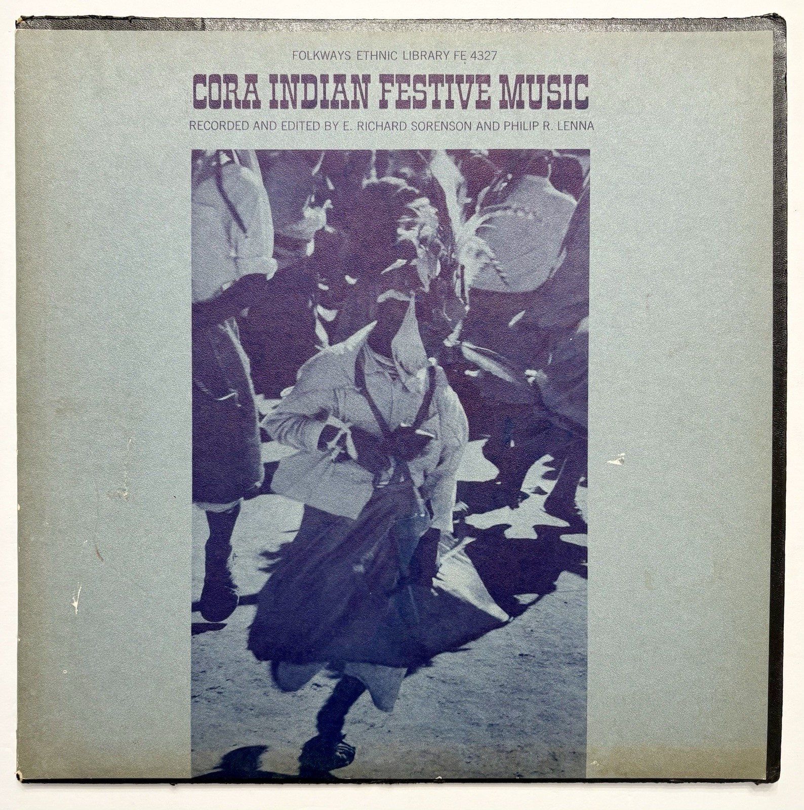 E. Richard Sorenson, Philip R. Lenna ‎– Cora Indian Festive Music - Vinyl LP