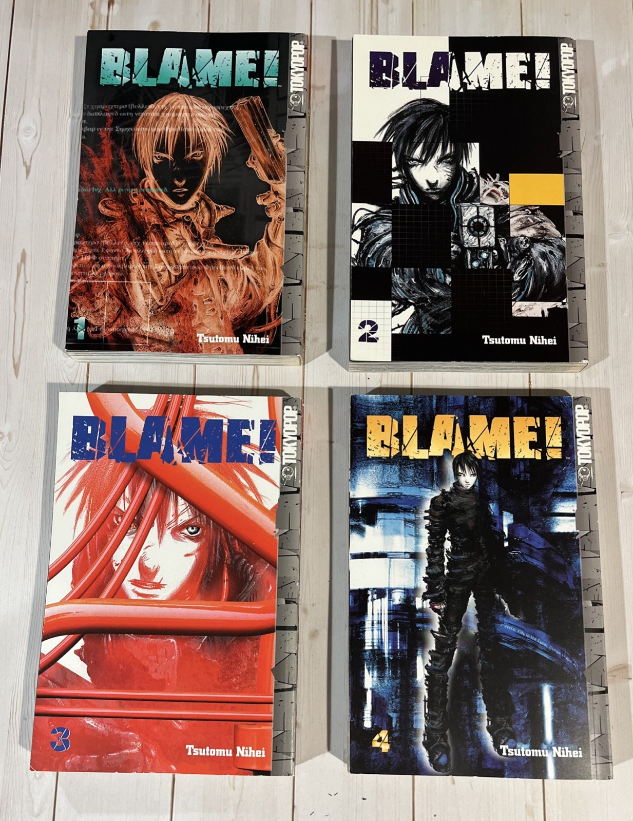 Blame singoli volumi 1-4 manga tutti prima stampa Tsutomu Nihei Tokyopop inglese