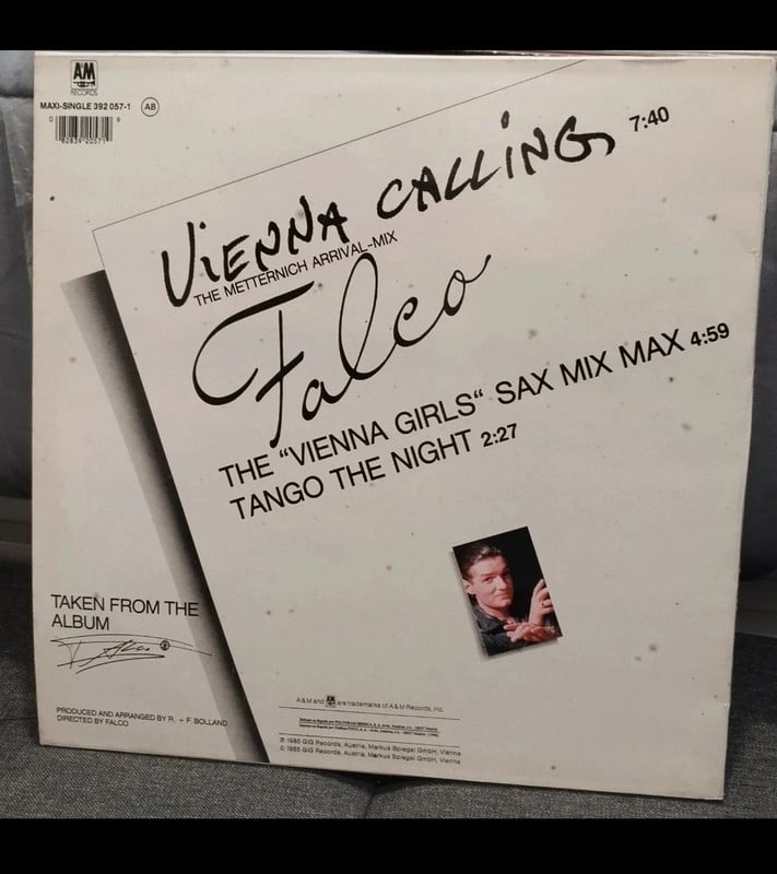 Vinilo Maxi 12" Falco - Vienna Calling