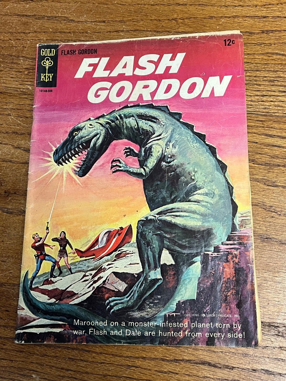 Chiave oro FLASH GORDON n. 1 (1965) Gli occhi di Opto Dinosauro Silver Age - Buono