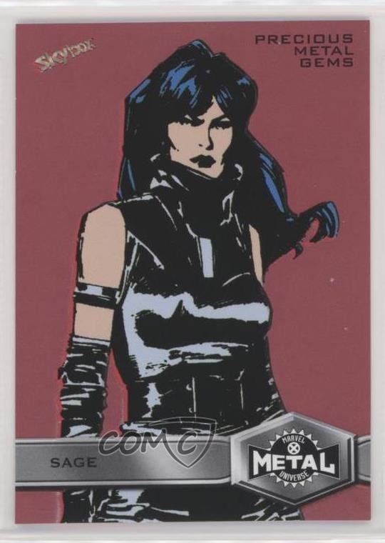 2020 Upper Deck Marvel X-Men Metal Universe High Series PMG Red 45/100 Sage 0nr3