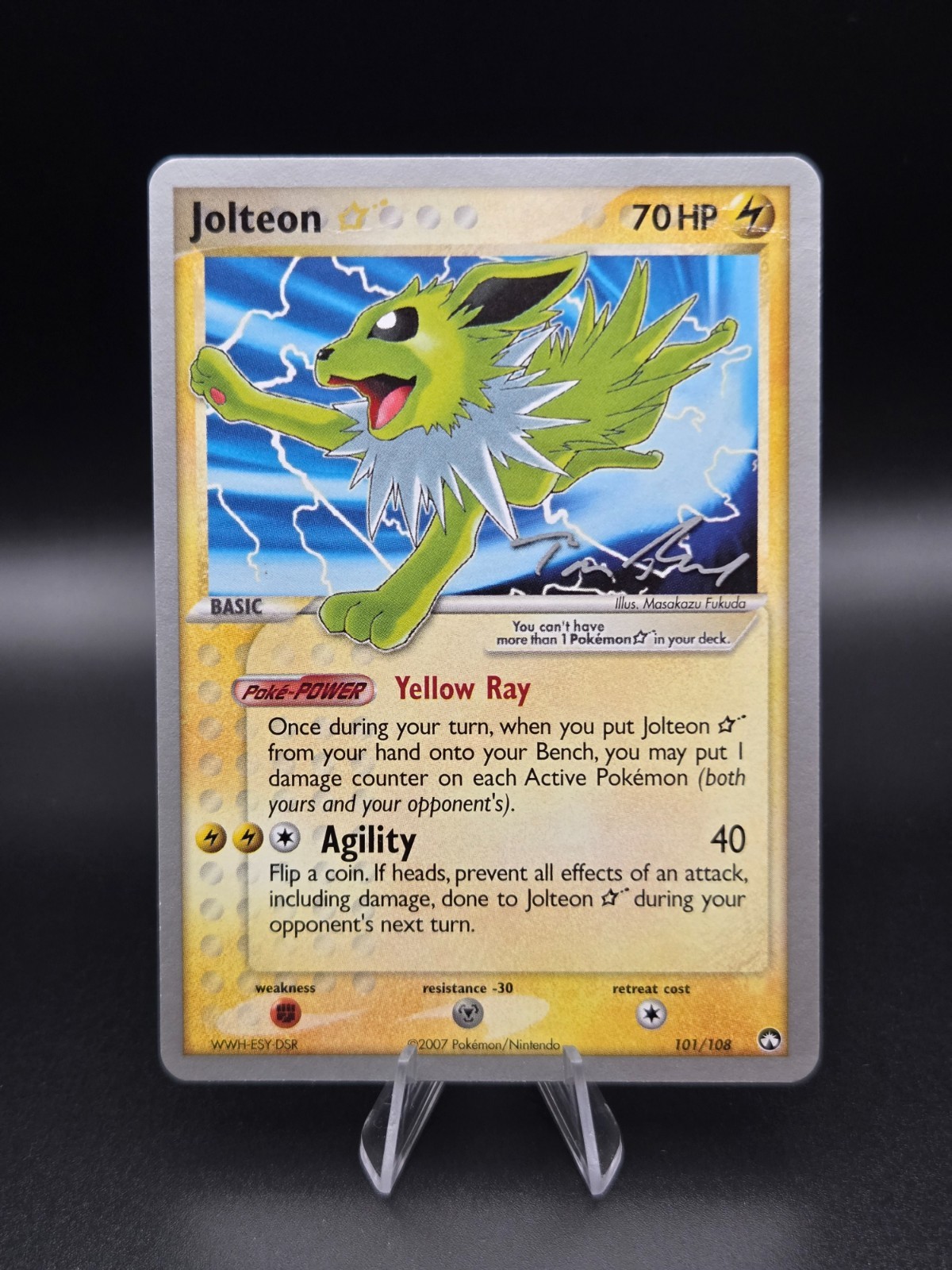 Jolteon Gold Star 101/108 Campionati del Mondo 2007 Tom Roos MP/LP