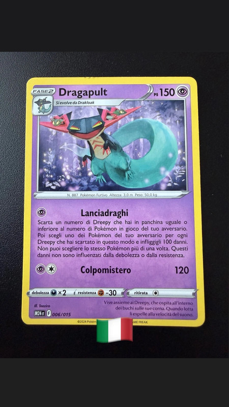Carta Pokémon Dragapult 006/015 – Edizione Italiana - Mc Donald’s 2024